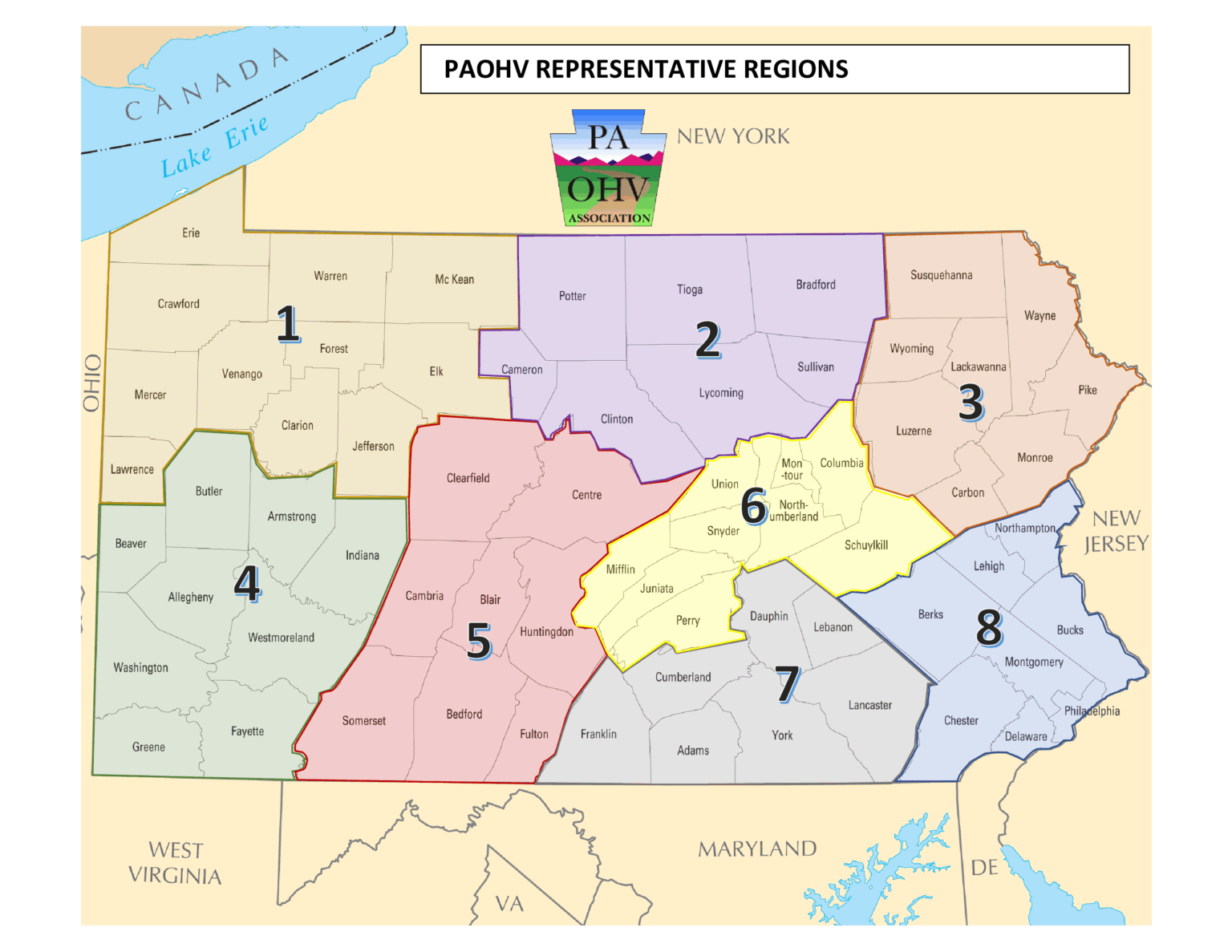 Pa Rft Map PA Trail Map – PAOHV